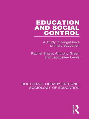 cover image of Education and Social Control